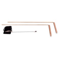 Baguette de sourcier classique No 6 (100% Cuivre) avec pendule