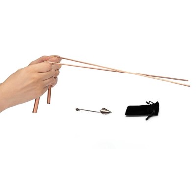 Baguette de sourcier classique No 6 (100% Cuivre) avec pendule