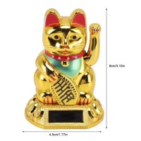 Chat porte-bonheur chinois (bras agitant solaire)