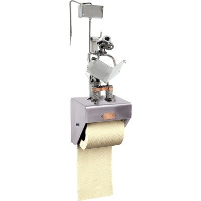 Figurine - support de papier WC, journal