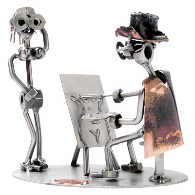 Figurine - Artiste peintre de nu