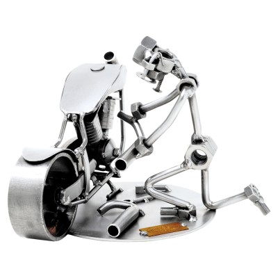 Figurine - Mécanicien sur moto