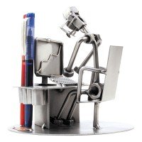 Figurine - Décoration de bureau Geek, avec porte stylo