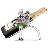 Figurine - Mariés support bouteille de champagne