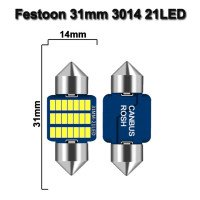 LED C5W DC12V - (Lampe de voiture) 31, 36, 39, 41mm 2W