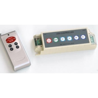RGB Contrôleur DC 12V bouton + Télécommande 144W