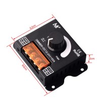 Variateur Dimmer LED 12V-24V - 30A - bornier bouton