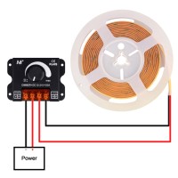 Variateur Dimmer LED 12V-24V - 30A - bornier bouton