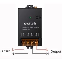 Interrupteur sans fil AC 230V (30A) sans télécommande 1 récepteur (télécommande 433MHz)