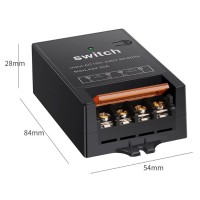 Interrupteur sans fil AC 230V (30A) sans télécommande 1 récepteur (télécommande 433MHz)