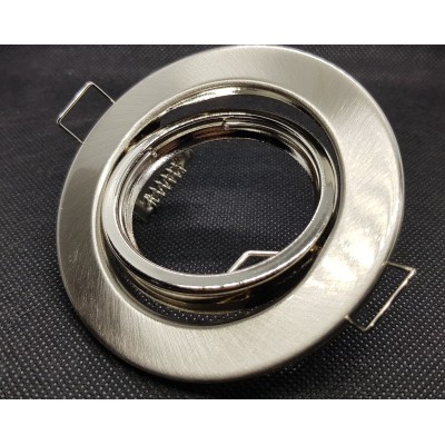 Plafonnier - Spot encastrable (garniture 90 Nickel)