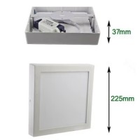Plafonnier-LED carré (12V) 20W (Ø 22.5cm)