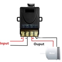 Interrupteur sans fil (30A) sans télécommande 1 récepteur (télécommande 433MHz)