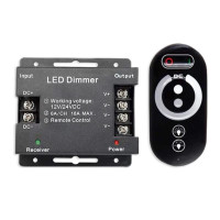 Variateur-interrupteur Dimmer LED 12V-24V - 18A - bornier avec télécommande Touch