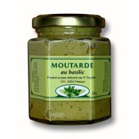 Moutarde artisanale au Basilic (200gr)