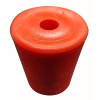 Bouchon silicone conique 35/25-H40 (avec trou 9mm)