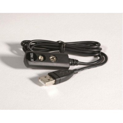 USB câble pour charger accus bloc carré 9V