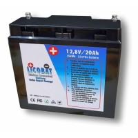 Batterie LITHIUM 12V, "LicoBat" 20Ah BMS intégré