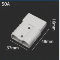 Connecteur Bipolaire 50A 600V (Câble silicone 16mm² 50cm) (1 pièce)