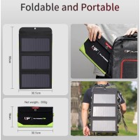 Chargeur solaire avec Panneau solaire pliable 21W +Powerbank 10'000MAh