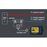 Affichage état de la batterie mesure du courant bi-directionnel TK15