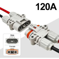 Connecteur Bipolaire 120A étanche 1200V (10mm²) 1 paire