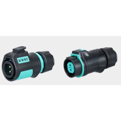 Connecteur rapide Bipolaire 25A étanche IP68  (2.5mm²) 1 paire (mâle et femelle)