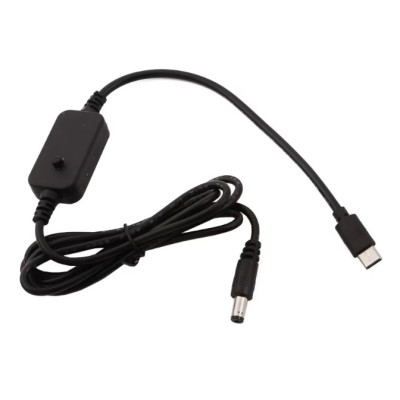 USB-C Câble convertisseur ajustable 5V-9V-12V DC (2.1 x 5.5mm) 3A