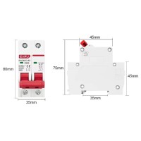 Sectionneur de circuit DC 1000V bipolaire Rail DIN (63A)