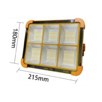 Lampe solaire projecteur rechargeable LED portable