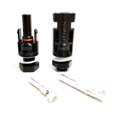 Connecteur MC4 femelle et Mâle à encastrer (la paire)
