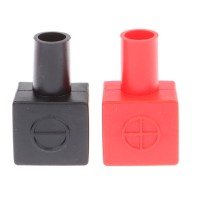 Protège-borne (petite) de batterie isolé paire (Rouge/noir)