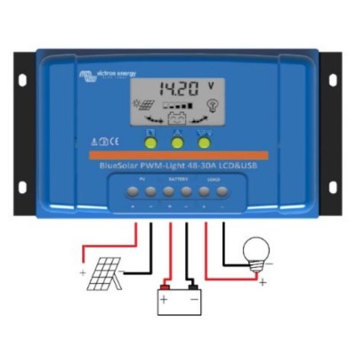 Régulateur de charge PWM LCD Victron 30A