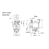 Relais 12V 5pin 30A Avec fusible