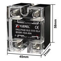 Relais DC/DC Input 3V/32V Output 5-250VDC 100A