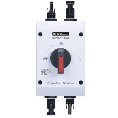 Sectionneur DC Photovoltaïque (isolateur photovoltaïque) 1000V 32A (cadenassable)
