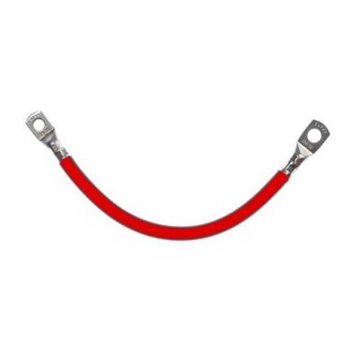 Câble rouge avec cosses M8, 35mm² - 0,25 m